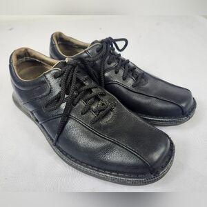 Merrell Men's 7.5 M Black Leather Lace-Up Oxfords Casual Shoes